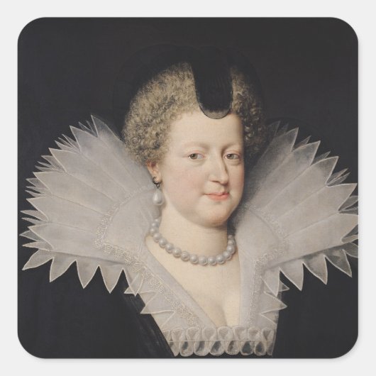 Marie de Medici Vierkante Sticker (Voorkant)