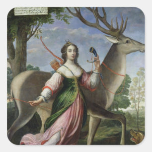 Marie de Rohan-Montbazon Duchess van Chevreuse Vierkante Sticker