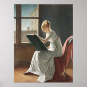 Marie-Denise Villers Jonge Vrouw Tekenende Schilde Poster (Voorkant)