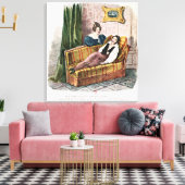 Marie Dorval in de rol van Adele d'Hervey Canvas Afdruk (Insitu (Woonkamer))