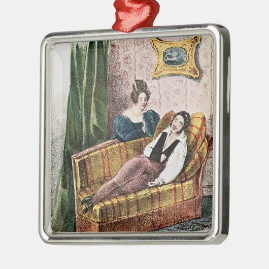 Marie Dorval in de rol van Adele d'Hervey Metalen Ornament (Links)