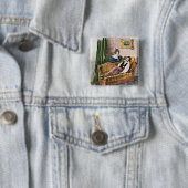 Marie Dorval in de rol van Adele d'Hervey Vierkante Button 5,1 Cm (In situ)