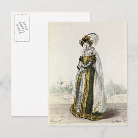 Marie Dorval in 'Marion Delorme' door Victor Briefkaart (Voorkant / Achterkant)