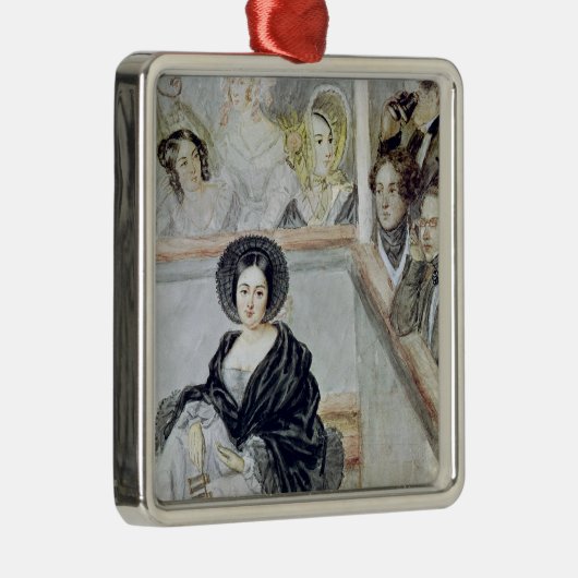 Marie Duplessis in het theater Metalen Ornament (Rechts)