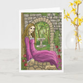 Marie en de geheime Tuin wenskaart Kaart (Gele Bloem)