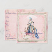 Marie en een Swan Bridal Shower Kaart (Voorkant / Achterkant)