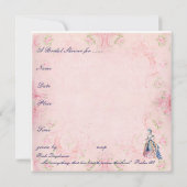 Marie en een Swan Bridal Shower Kaart (Achterkant)