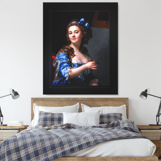 Marie Gabrielle Capet Self Portrait Canvas Afdruk (Insitu (Slaapkamer))