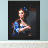 Marie Gabrielle Capet Self Portrait Canvas Afdruk (Insitu (Houten vloer))