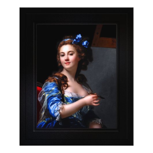 Marie Gabrielle Capet Self Portrait Foto Afdruk (Voorkant)