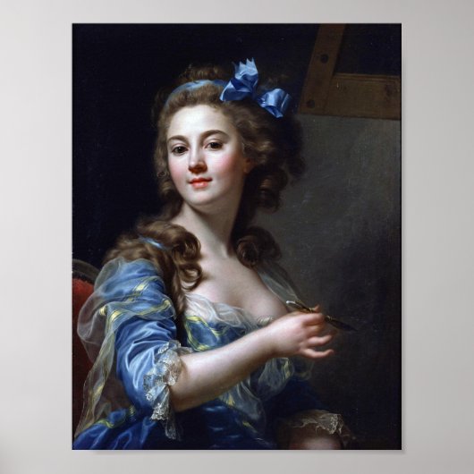 Marie-Gabrielle Capet: Zelfportret (1783) Poster (Voorkant)