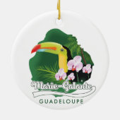 Marie Galante Guadeloupe logo Keramisch Ornament (Achterkant)