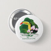 Marie Galante Guadeloupe logo Ronde Button 5,7 Cm (Voorkant /achterkant)