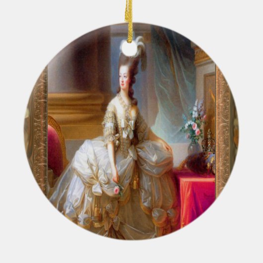 Marie geïnspireerd French Baroque Keramisch Ornament (Achterkant)