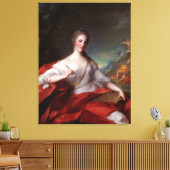 Marie-Geneviève Boudrey door Jean-Marc Nattier Canvas Afdruk (Insitu (Woonkamer))