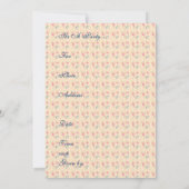 Marie in blauwe uitnodiging (Achterkant)