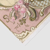 Marie in het Roze Franse Portret Decoupage Tissuepapier (Detail)