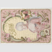 Marie in het Roze Franse Portret Decoupage Tissuepapier (Voorkant)