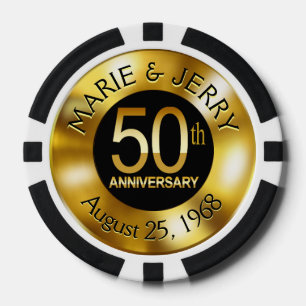 Marie & Jerry 50e Anniv 1968 casino chip