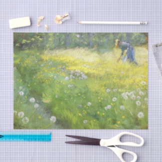 Marie Krøyer in de tuin bij Skagen-PS Kroyer Tissuepapier