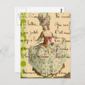 Marie, Lady Digital Art Briefkaart (Voorkant / Achterkant)