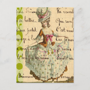 Marie, Lady Digital Art Briefkaart