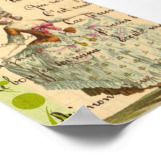 Marie, Lady Digital Art Poster (Hoek)