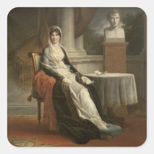 Marie-Laetitia Ramolino 1803 Vierkante Sticker (Voorkant)