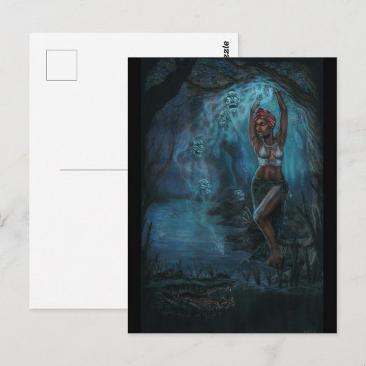 Marie Laveau Briefkaart (Voorkant / Achterkant)