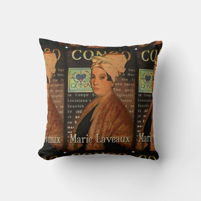 Marie Laveau Congo Square Art Pillow Kussen (Voorkant)