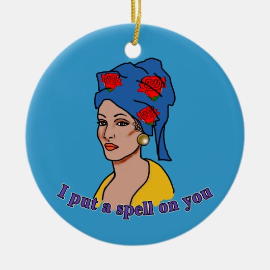 Marie Laveau Ik heb je een beetje verteld Keramisch Ornament (Voorkant)