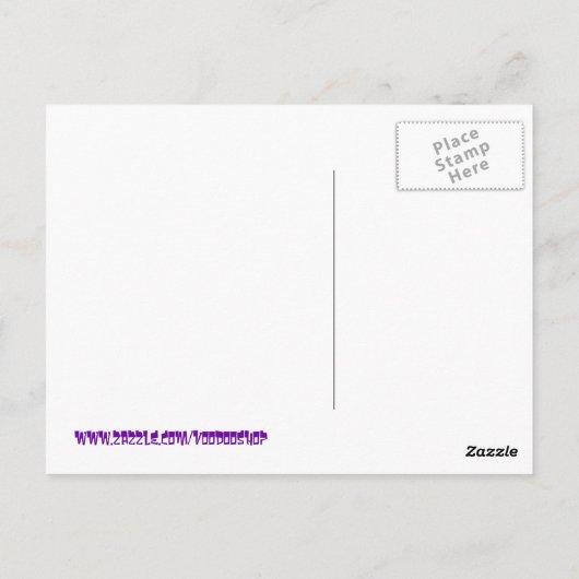 Marie Laveau Voodoo Hoge Priestess Briefkaart (Achterkant)