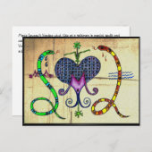 Marie Laveau Voodoo Vévé Briefkaart (Voorkant / Achterkant)