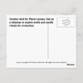 Marie Laveau Voodoo Vévé Briefkaart (Achterkant)