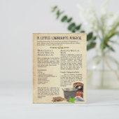 Marie Laveau's Floor Wash voor zakelijk succes Briefkaart (Staand voorkant)