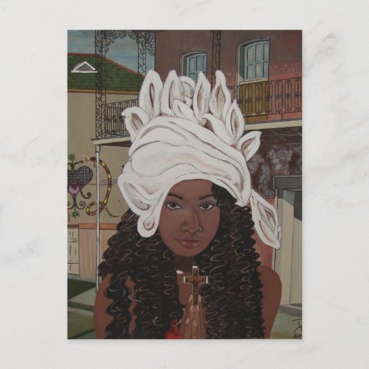 Marie Laveaux Briefkaart (Voorkant)