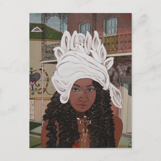 Marie Laveaux in het Franse kwartaal Briefkaart (Voorkant)