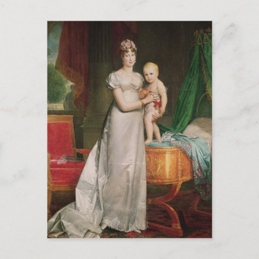 Marie Louise en de Koning van Rome Briefkaart (Voorkant)