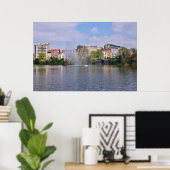 Marie-Louiseplein in Brussel, België Poster (Thuiskantoor)