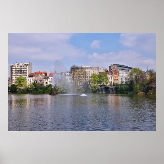 Marie-Louiseplein in Brussel, België Poster (Voorkant)