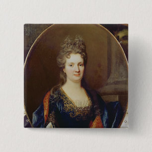 Marie Marguerite Arouet, c.1700 Vierkante Button 5,1 Cm