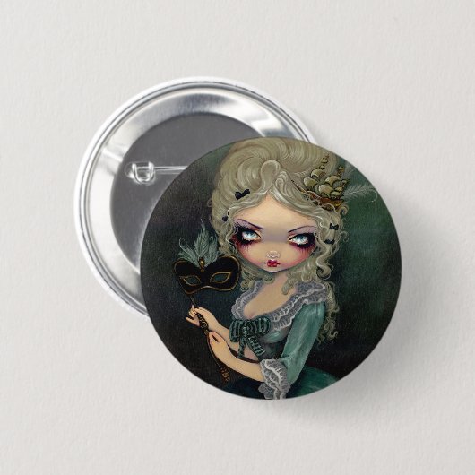 "Marie Masquerade" Button (Voorkant /achterkant)