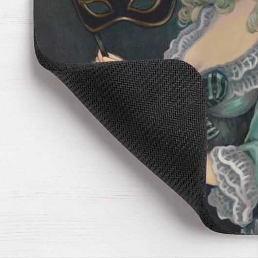 Marie Masquerade gothic Rococo Mousepad Muismat (Hoek)