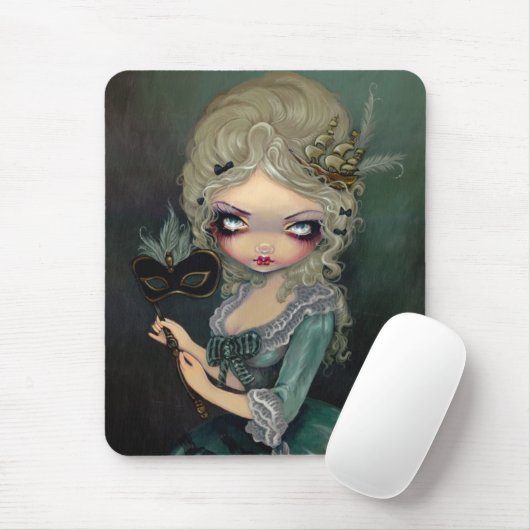 Marie Masquerade gothic Rococo Mousepad Muismat (Met muis)