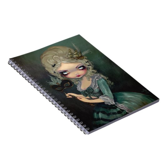 "Marie Masquerade"-laptop Notitieboek (Rechterzijde)