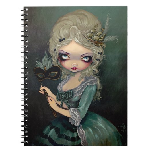 "Marie Masquerade"-laptop Notitieboek (Voorkant)