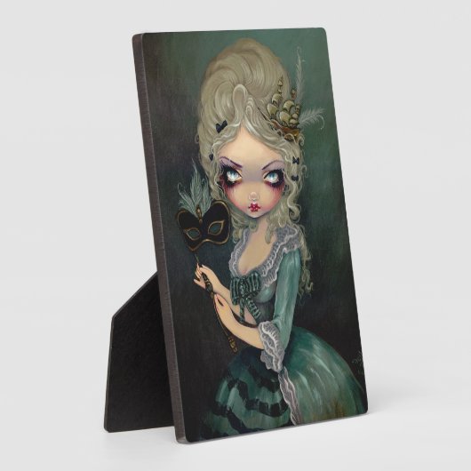 "Marie Masquerade" Plaquette Fotoplaat (Zijkant)