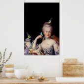 Marie met sleutel en slot poster (Keuken)