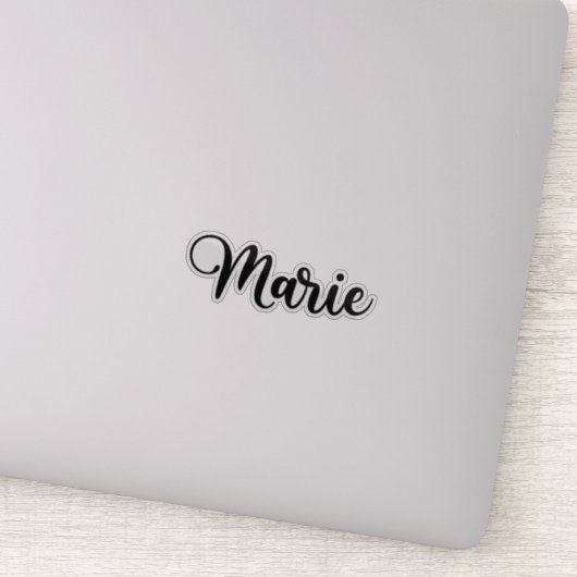 Marie Name - handgeschreven kalligrafie Sticker (Detail)