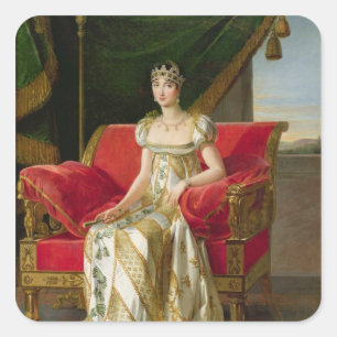 Marie Pauline Bonaparte Princess Borghese, 1808 Vierkante Sticker